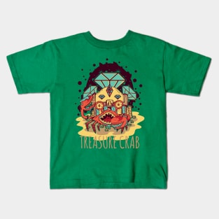 Treasure Crab Illustration Kids T-Shirt